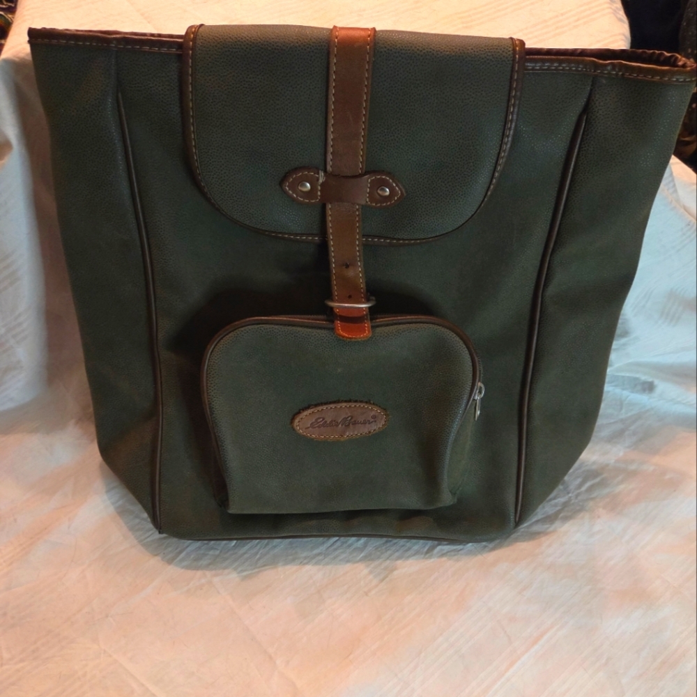Eddie Bauer Leather Backpack